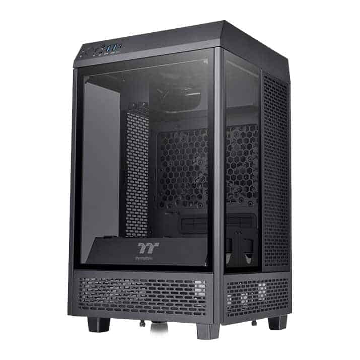 Thermaltake The Tower 100 MINI - Mini-ITX Case Tempered Glass PC Gaming Case Black